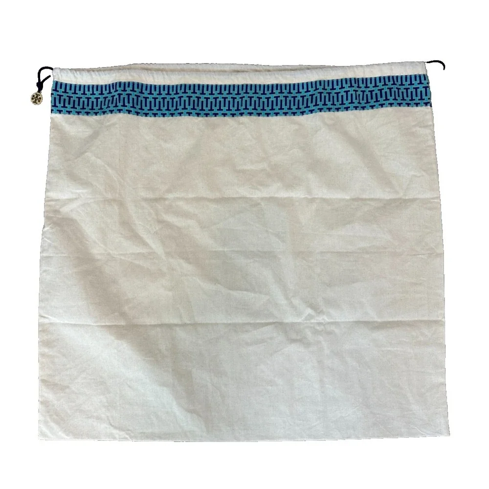 Tory Burch‎ Dust Bag Logo Drawstring bag Lg Blue 22